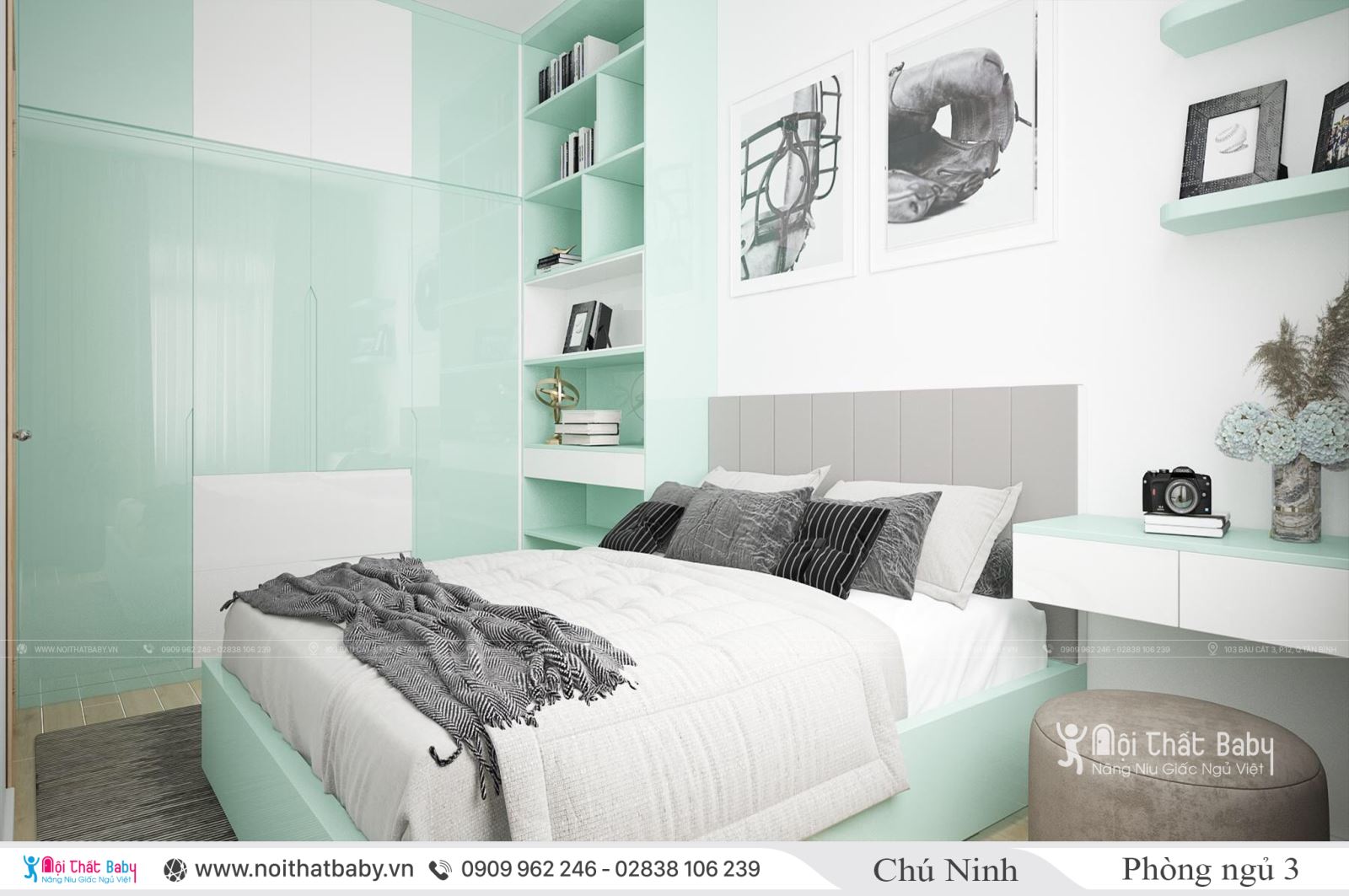 Thiết kế nội thất nguyên căn hiện đại tại Emerald Celadon City 104m2